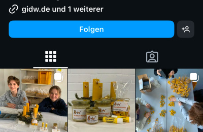 Schülerfirma BidW jetzt auf Instagram