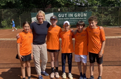 3. Platz beim Bezirksentscheid im Tennis