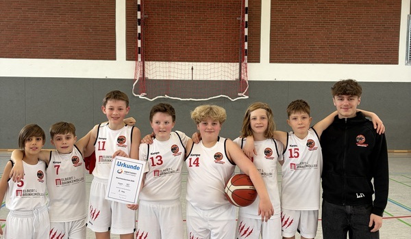Zweiter Platz im Basketball