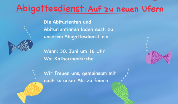 Einladung zum Abiturgottesdienst