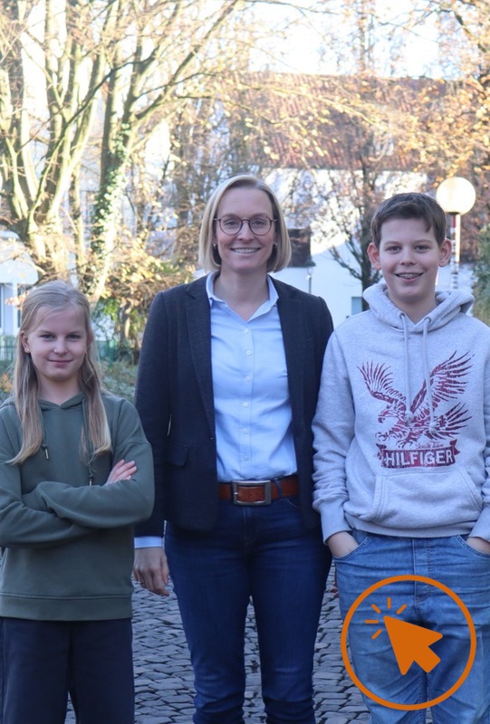Marina Brandmüller mit Simon und Sarah